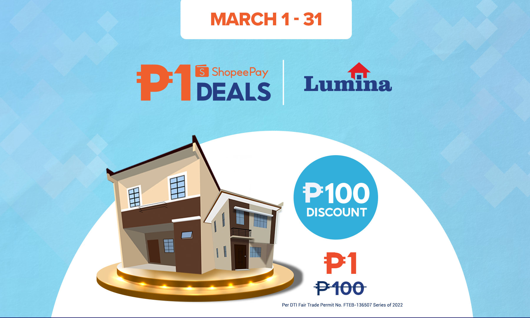 Expect Lumina Homes’ Sizzling ShopeePay Piso Deals this March