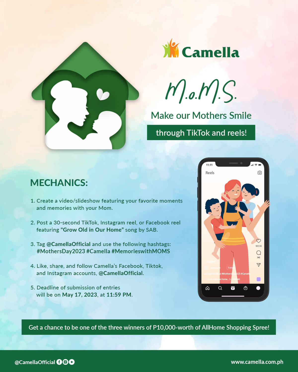 Join Camella in Paying Tribute to All Mothers Nationwide